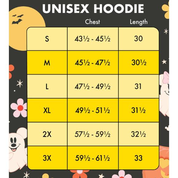 Disney Loungefly Mickey & Minnie Floral Ghost Glow in the Dark Unisex Hoodie NEW - Picture 10 of 11